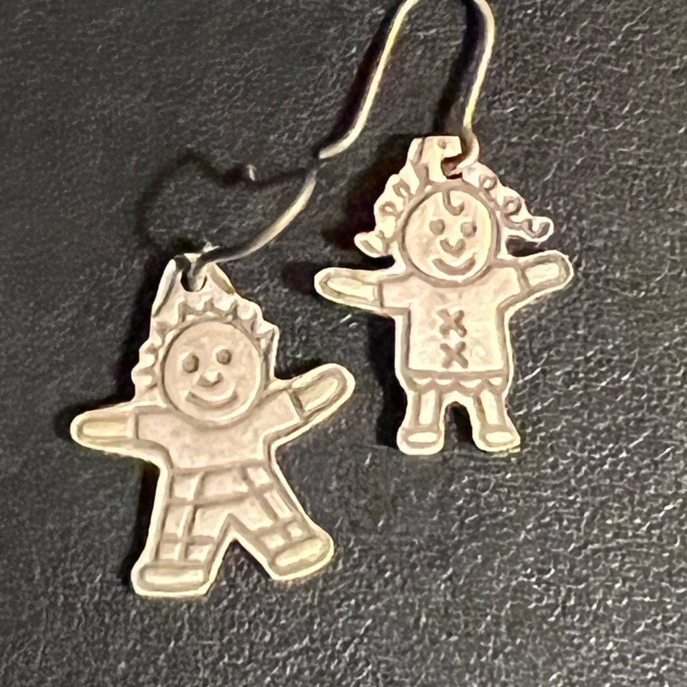 Vintage Sterling Silver Boy Girl Save The Children